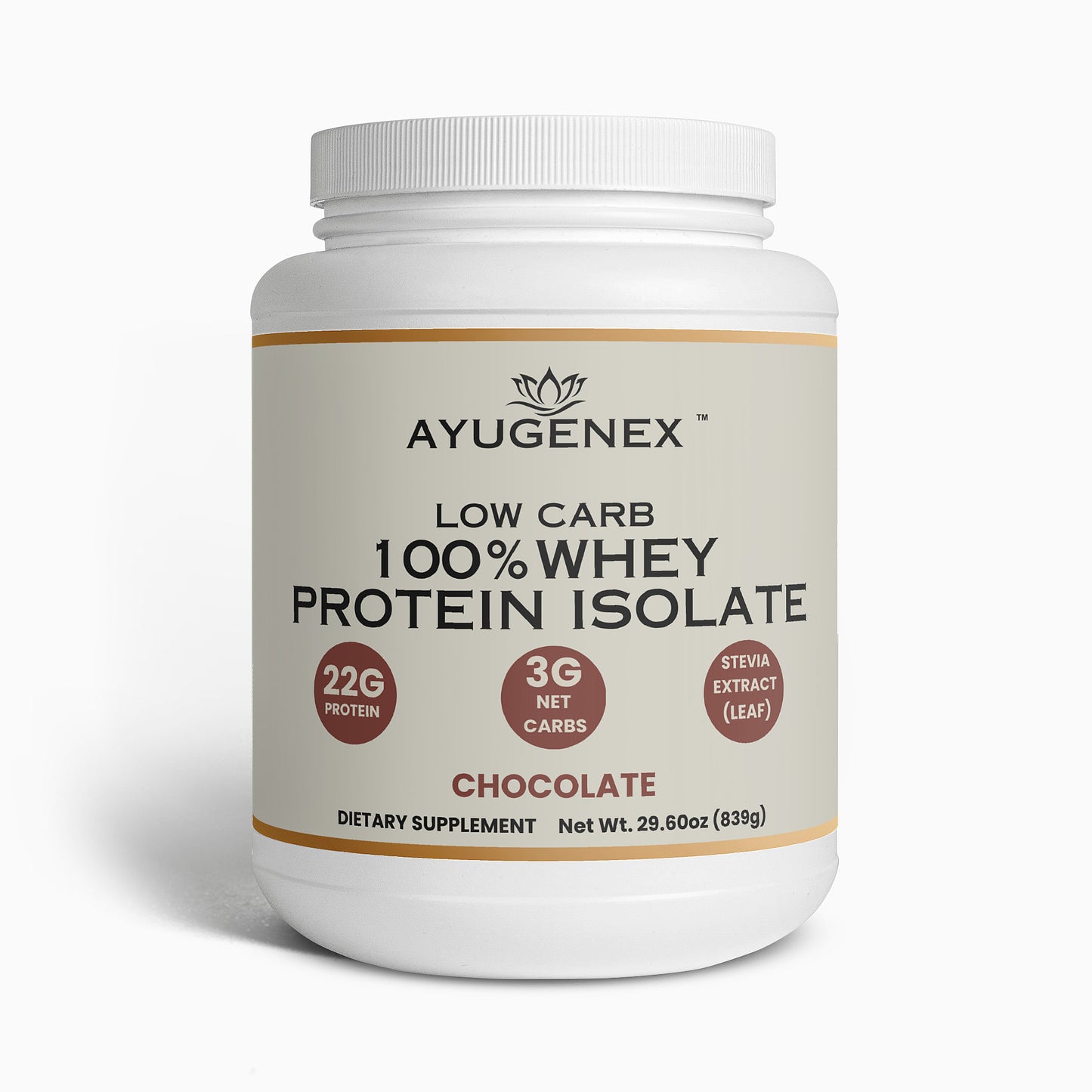 Low Carb 100% Whey Protein Isolate (Chocolate)