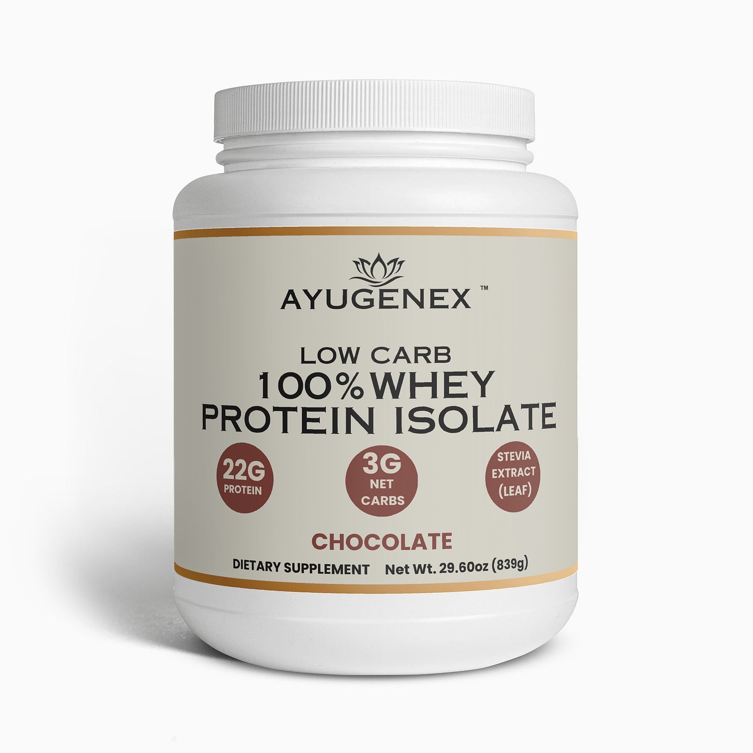 Low Carb 100% Whey Protein Isolate (Chocolate)