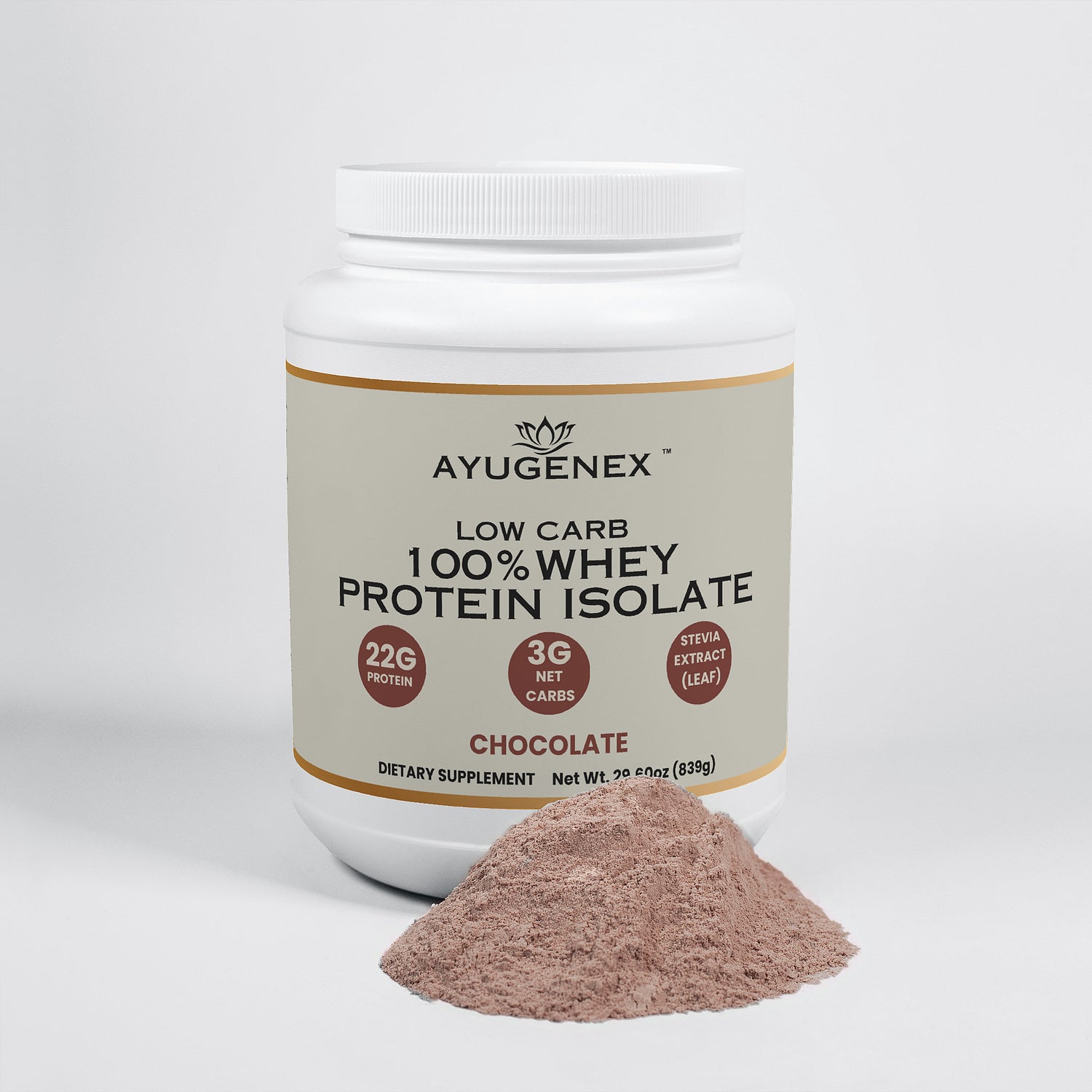 Low Carb 100% Whey Protein Isolate (Chocolate)