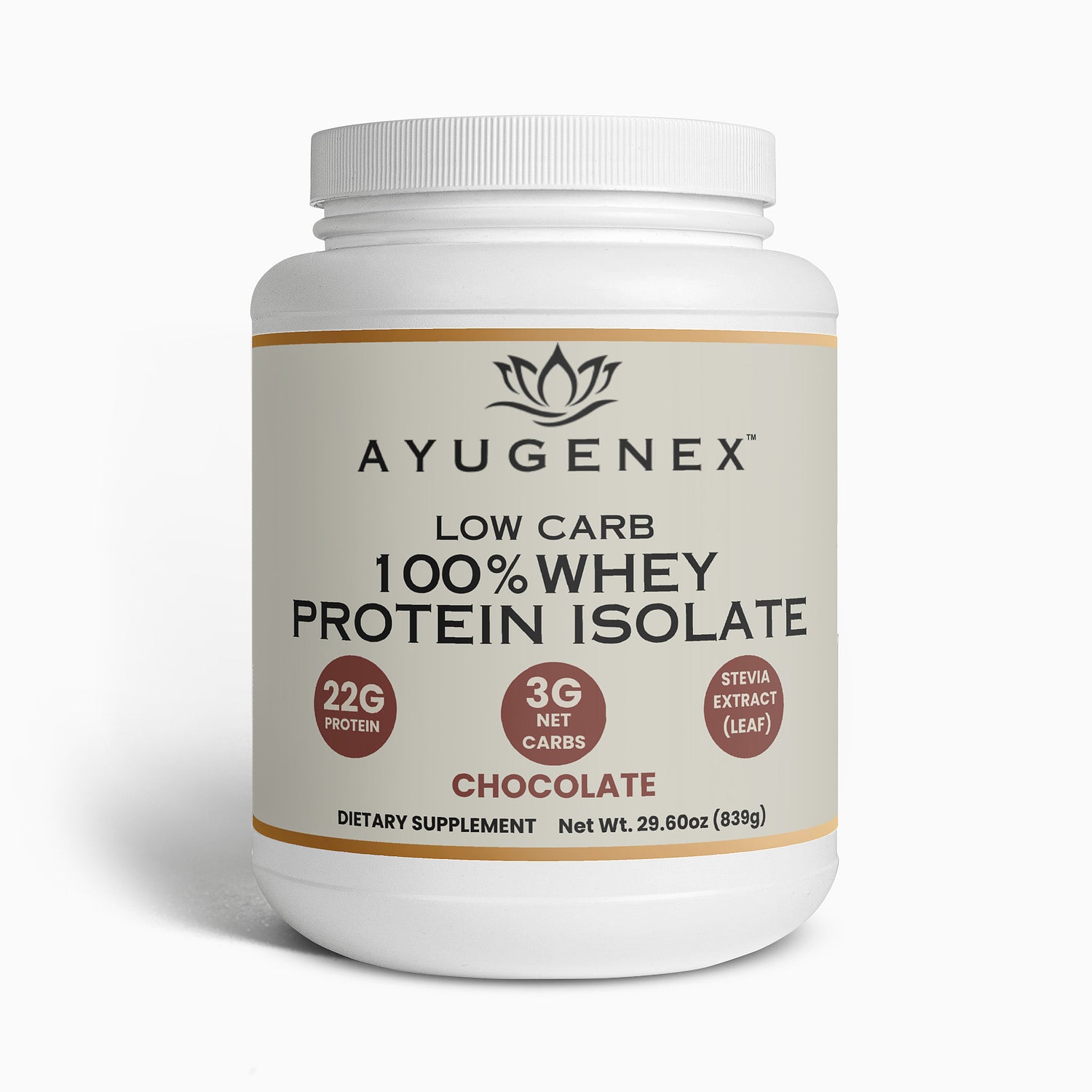 Low Carb 100% Whey Protein Isolate (Chocolate)