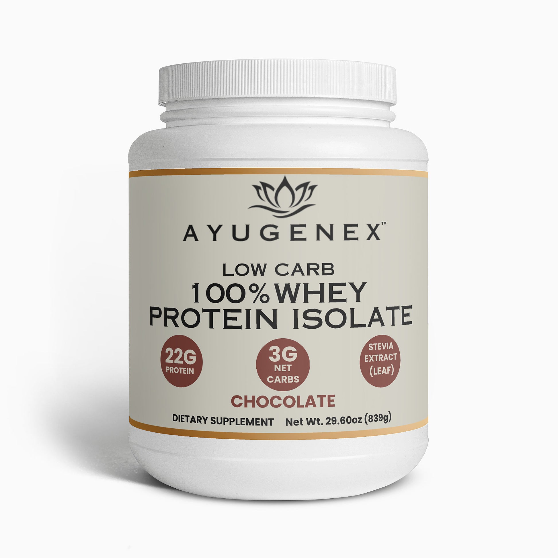 Low Carb 100% Whey Protein Isolate (Chocolate)